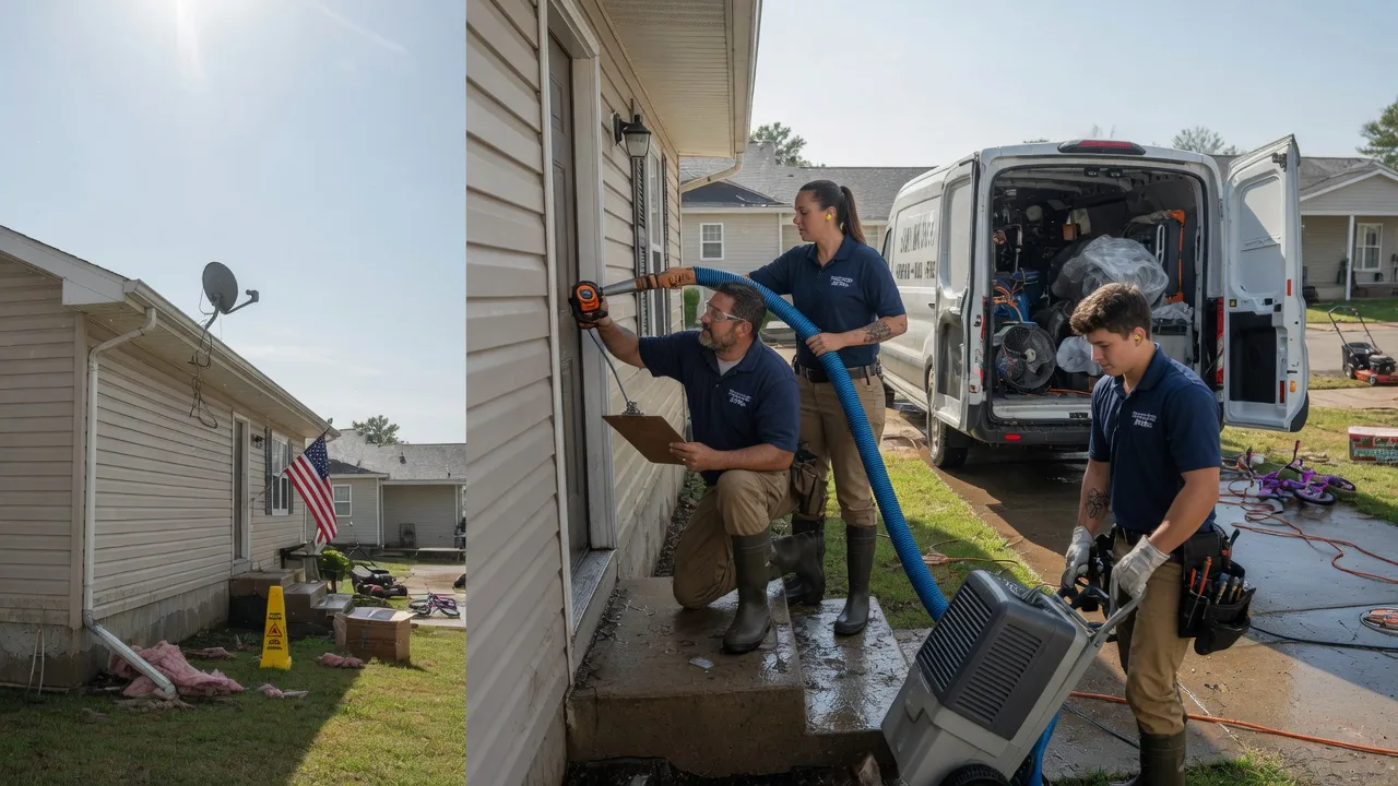 Ceiling Water Damage Restoration in Rantoul, KS near me